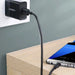 Ugreen US184 20881 USB-A 3.0 / USB-C 3A cable 0.5m - black - Cell phone cables<<<HurtelXML