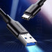 Ugreen US184 20881 USB-A 3.0 / USB-C 3A cable 0.5m - black - Cell phone cables<<<HurtelXML