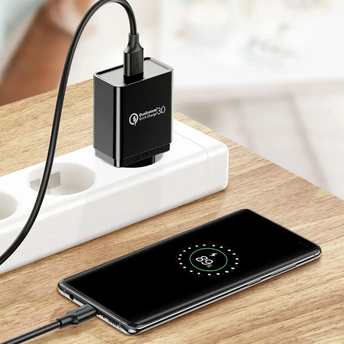 Ugreen US184 20884 USB-A 3.0 / USB-C 3A 2m cable - black - Cell phone cables<<<HurtelXML