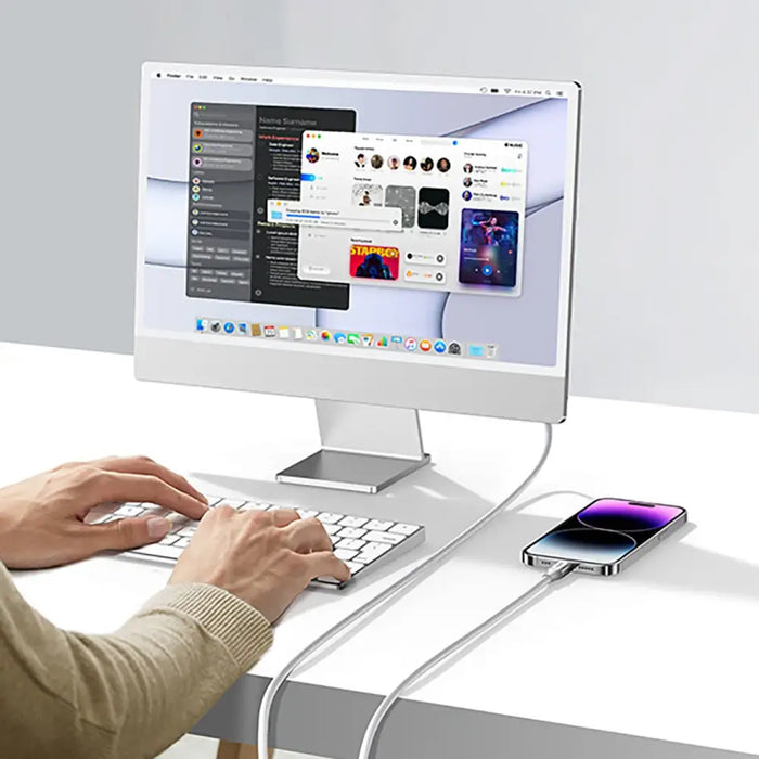 Ugreen US199 60163 USB-A / Lightning MFi cable 2m - silver - Cell phone cables<<<HurtelXML