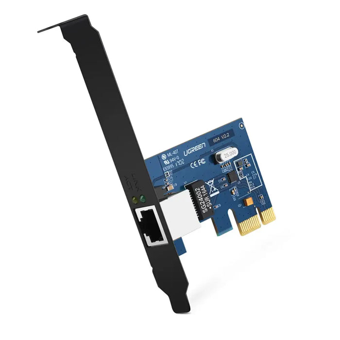 Ugreen US230 Gigabit 10/100/1000Mbps PCI-E Network Card - Black - Other office accessories<<<HurtelXML