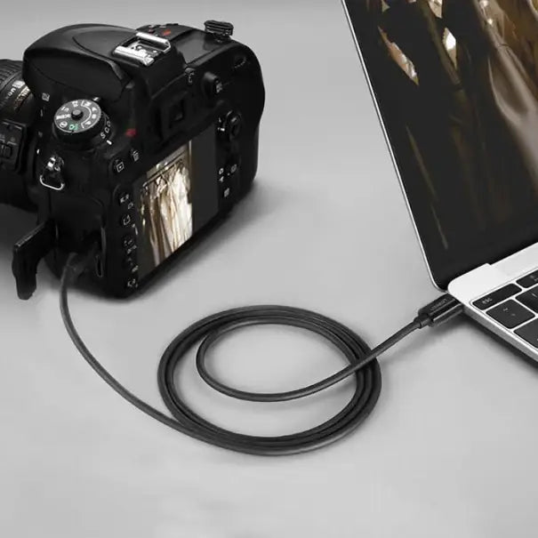 Ugreen US242 USB-C (male) / mini USB (male) cable 1 m - black - Cell phone cables<<<HurtelXML