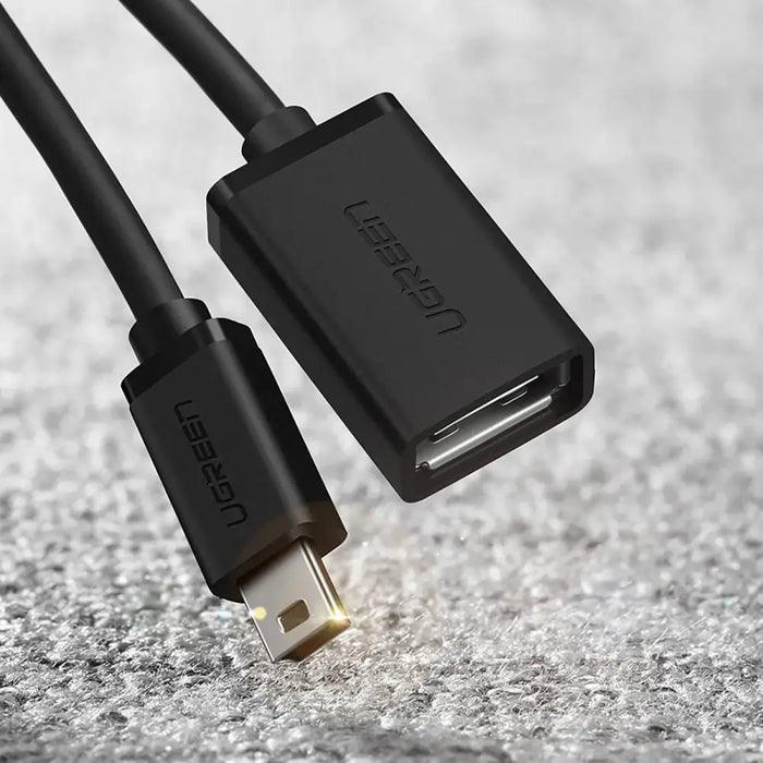 Ugreen US249 10383 mini USB-B (male) / USB-A (female) OTG adapter 10cm - gray - USB adapters<<<HurtelXML