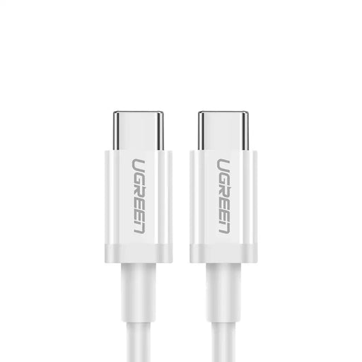 Ugreen US264 60517 USB-C / USB-C PD QC AFC Cable 0.5m - White - Cell phone cables<<<HurtelXML