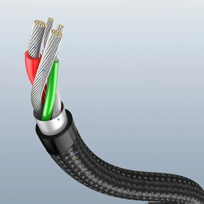 Ugreen US284 70255 USB-A (straight) / USB-C (angled) 3A Cable 3m - Gray - Cell phone cables<<<HurtelXML