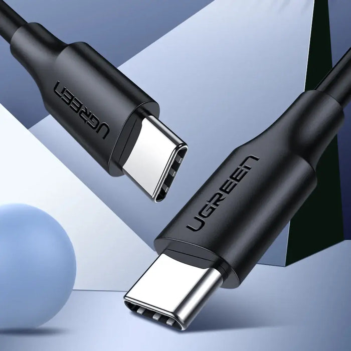 Ugreen US286 USB-C - USB-C PD QC 3A 480Mb/s 1m cable - black - Cell phone cables<<<HurtelXML&&&Кабели за мобилни
