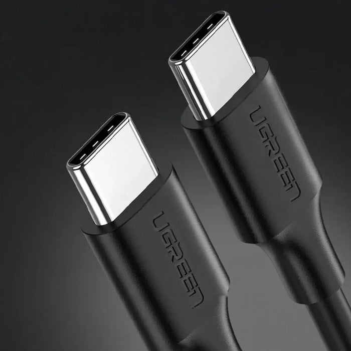 Ugreen US286 USB-C - USB-C PD QC 3A 480Mb/s cable 1.5m - black - Cell phone cables<<<HurtelXML