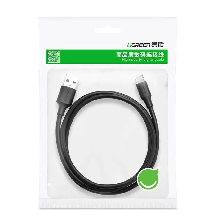 Ugreen US287 60117 USB-A / USB-C 3A cable 1.5m - black - Cell phone cables<<<HurtelXML&&&USB cablesKBA-USB<<<Cables
