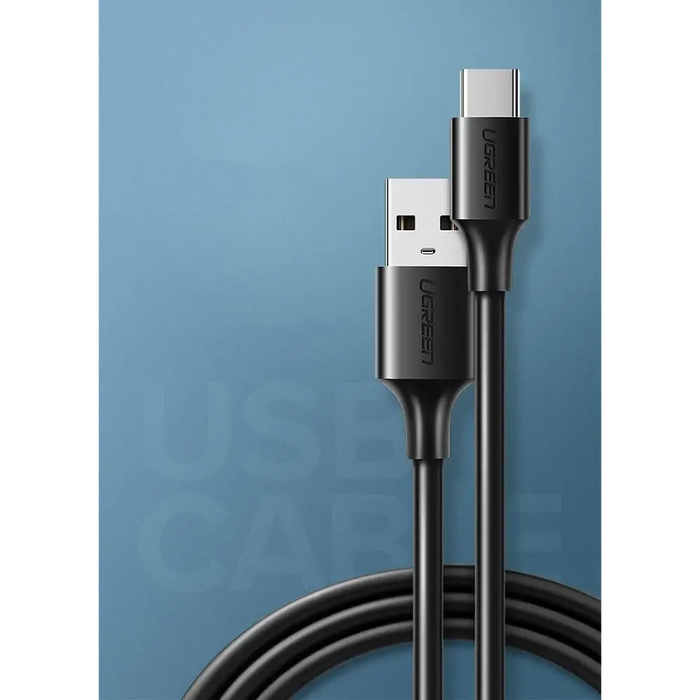 Ugreen US287 60117 USB-A / USB-C 3A cable 1.5m - black - Cell phone cables<<<HurtelXML&&&USB cablesKBA-USB<<<Cables