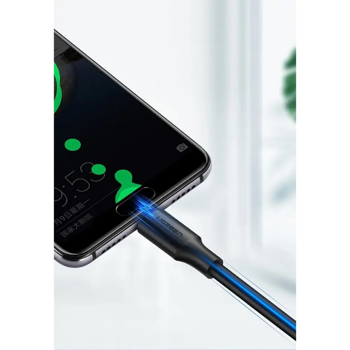 Ugreen US287 60117 USB-A / USB-C 3A cable 1.5m - black - Cell phone cables<<<HurtelXML&&&USB cablesKBA-USB<<<Cables