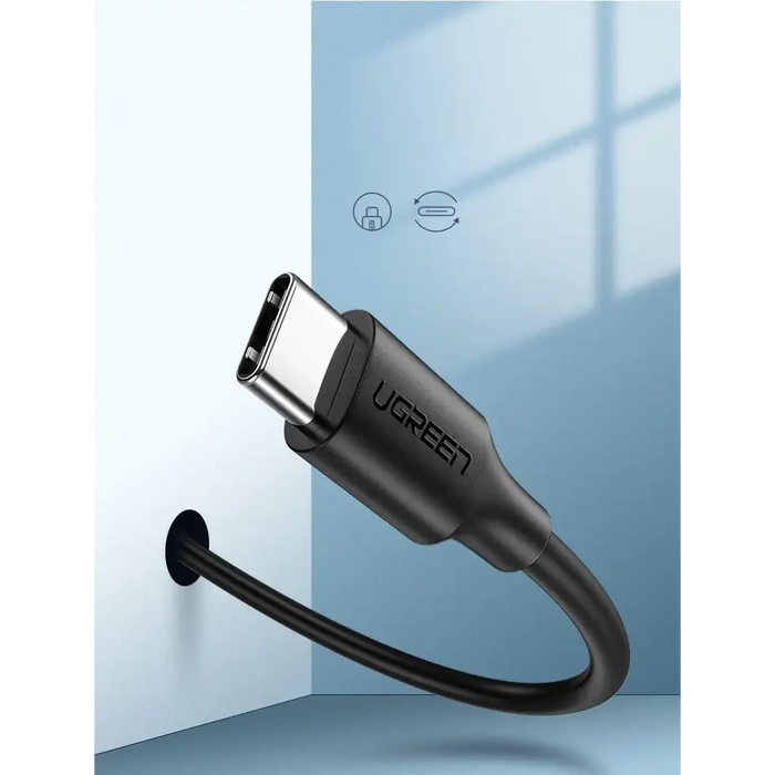 Ugreen US287 60118 USB-A / USB-C 3A cable 2m - black - Cell phone cables<<<HurtelXML&&&USB cablesKBA-USB<<<Cables