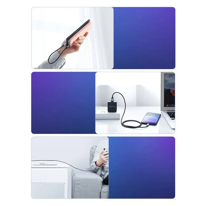 Ugreen US288 60127 USB-A / USB-C QC 3.0 3A Cable 1.5m - Gray - Cell phone cables<<<HurtelXML