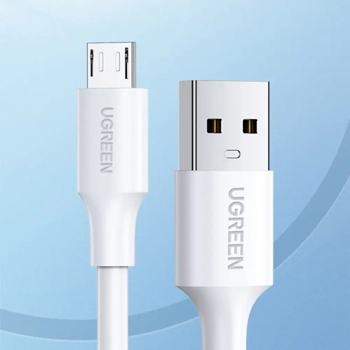 Ugreen US289 60140 micro USB / USB-A cable 0.5m - white - Cell phone cables<<<HurtelXML