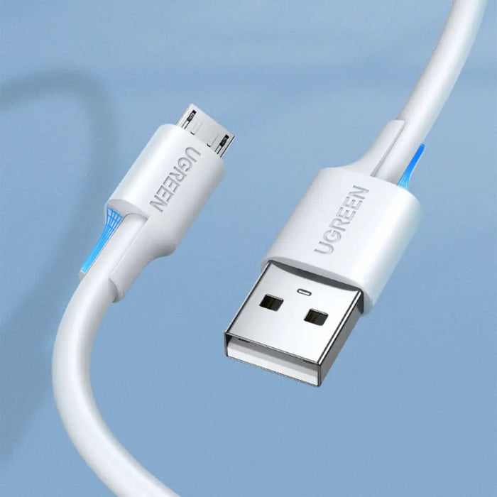 Ugreen US289 60140 micro USB / USB-A cable 0.5m - white - Cell phone cables<<<HurtelXML