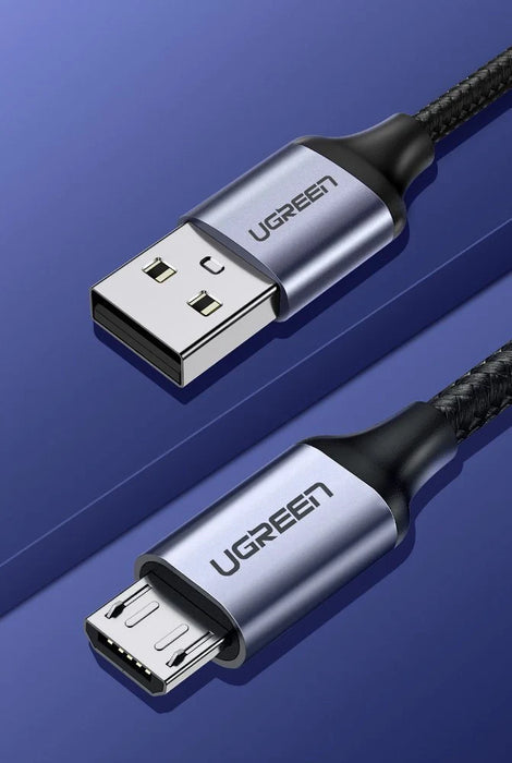 Ugreen US290 60146 USB-A / micro USB 2.4A cable 1m - gray - Cell phone cables<<<HurtelXML