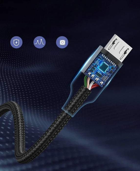 Ugreen US290 60146 USB-A / micro USB 2.4A cable 1m - gray - Cell phone cables<<<HurtelXML