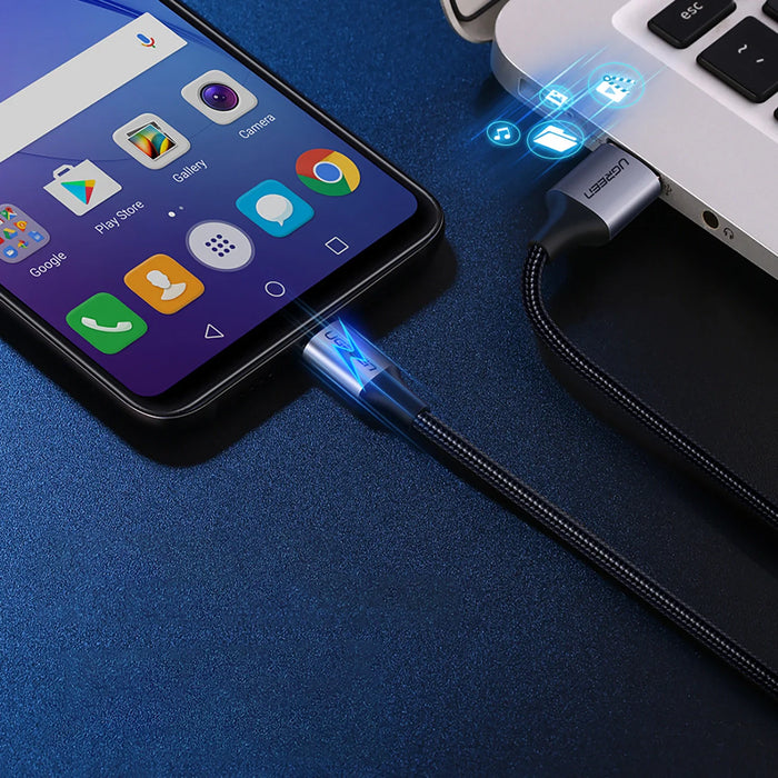 Ugreen US290 60148 USB-A / micro USB 2.4A cable 2m - gray - Cell phone cables<<<HurtelXML&&&Exhibition