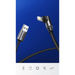 Ugreen US299 60521 angled Lightning / USB-A MFi cable 2.4A 1m - black - Cell phone cables<<<HurtelXML