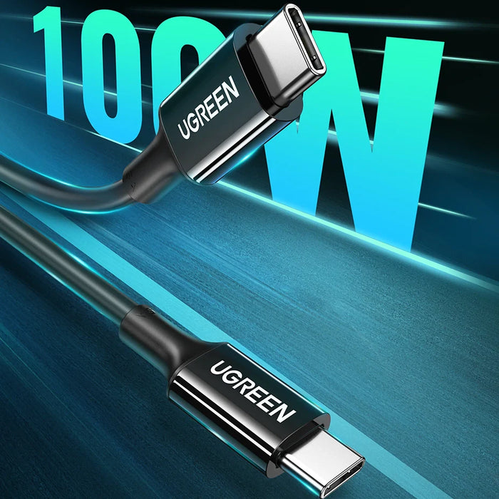 Ugreen US300 USB-C / USB-C cable 480Mb/s 5A 1m - black - Cell phone cables<<<HurtelXML