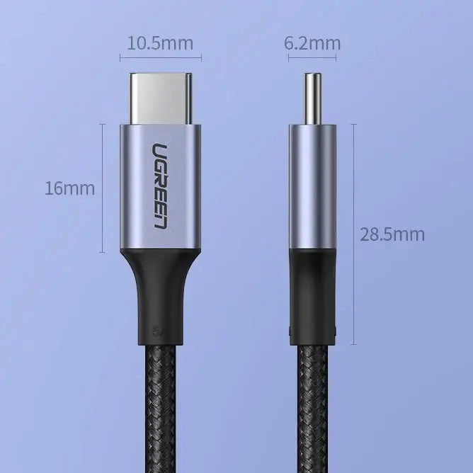 Ugreen US316 90120 USB-C - USB-C PD QC FCP cable 100W 5A 480Mb/s 3m - gray - Cell phone cables<<<HurtelXML