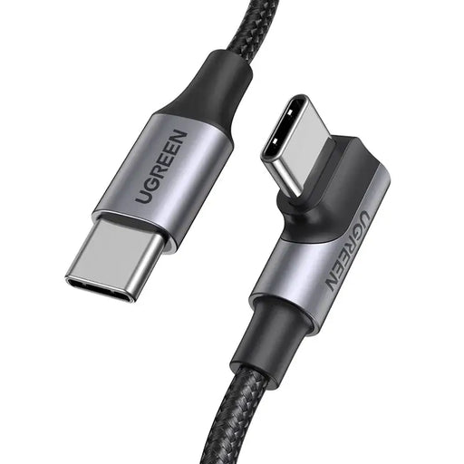 Ugreen US334 70645 USB-C (angled) / USB-C (straight) cable 100W PD 2m - black - Cell phone cables<<<HurtelXML