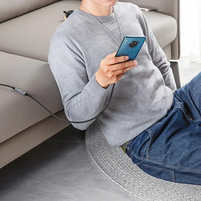 Ugreen US372 30205 USB-C - USB-C PD QC cable 100W 5A 10Gbps 1m - gray - Cell phone cables<<<HurtelXML