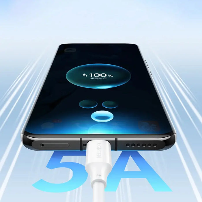 Ugreen US562 USB-C / USB-C PD cable 100W 2m - white - Cell phone cables<<<HurtelXML