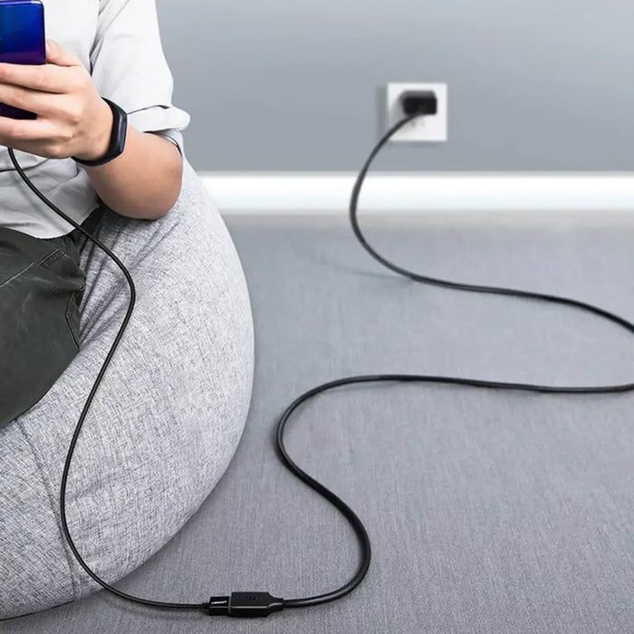 Ugreen USB-A (male) - USB-A (female) adapter extension cable USB 3.0 5Gb/s 0.5m black (US129) - Cell phone