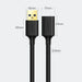 Ugreen USB-A (male) - USB-A (female) adapter extension cable USB 3.0 5Gb/s 0.5m black (US129) - Cell phone