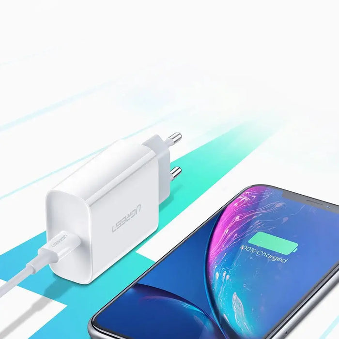 Ugreen USB charger Power Delivery 3.0 Quick Charge 4.0+ 20W 3A white (60450) - Cell phone USB charger<<<HurtelXML&&&USB