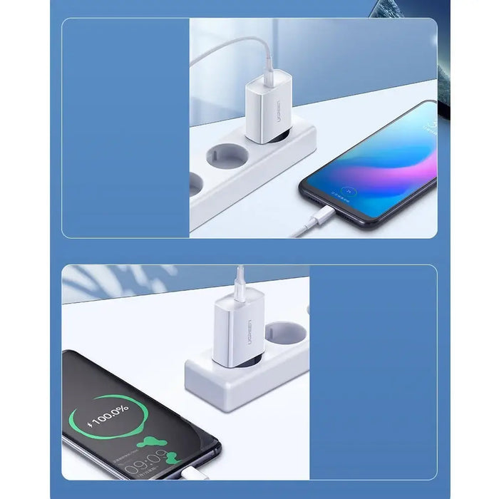 Ugreen USB charger Power Delivery 3.0 Quick Charge 4.0+ 20W 3A white (60450) - Cell phone USB charger<<<HurtelXML&&&USB