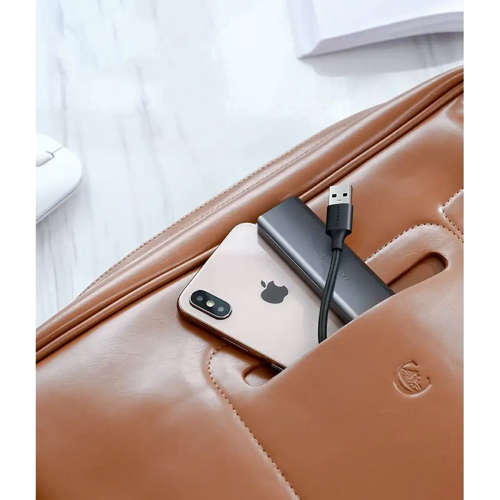 Ugreen USB HUB - 4x USB 3.2 Gen 1 with micro USB power port gray (CM219 50985) - USB hubs<<<HurtelXML