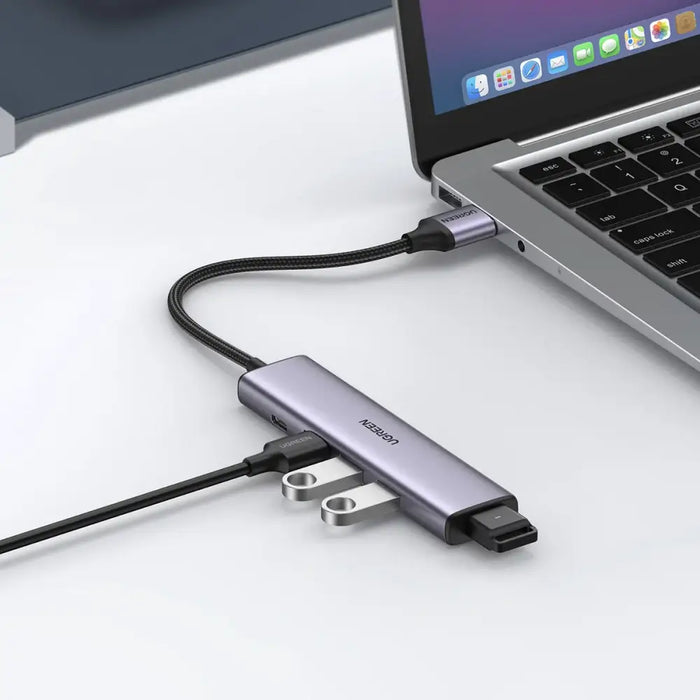Ugreen USB HUB splitter - 4x USB 3.0 gray (CM473 20805) - USB hubs<<<HurtelXML