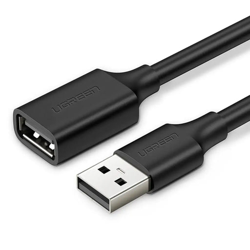 Ugreen USB (male) - USB (female) 2.0 extension cable 480Mb/s 1.5m black (US103) - Cell phone cables<<<HurtelXML