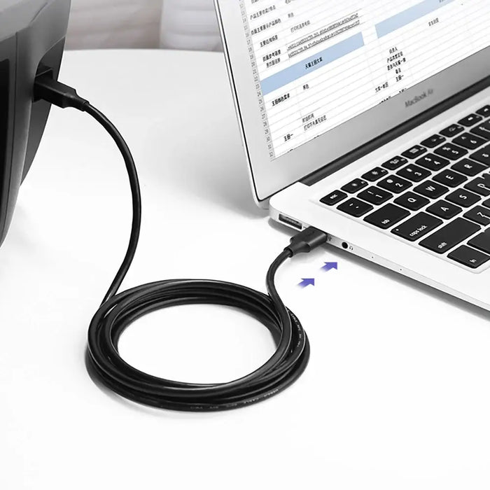 Ugreen USB Type B printer cable (male) - USB 2.0 (male) 480 Mbps 2 m black (US135 20847) - Cell phone cables<<<HurtelXML