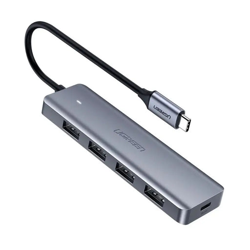 Ugreen USB Type C HUB - 4x USB 3.2 Gen 1 with USB-C power port gray (CM219 70336) - USB hubs<<<HurtelXML&&&USB хъбове и
