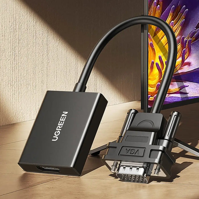 Ugreen VGA (Male) to HDMI (Female) Adapter Cable 0.15m Black (CM513) - Video adapters<<<HurtelXML&&&Exhibition