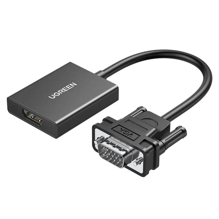 Ugreen VGA (Male) to HDMI (Female) Adapter Cable 0.15m Black (CM513) - Video adapters<<<HurtelXML&&&Exhibition