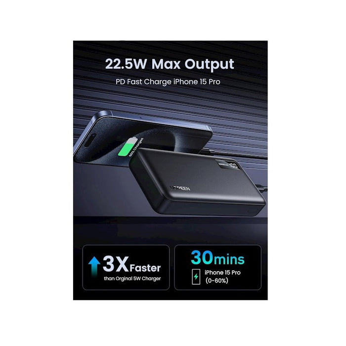 POWER BANK PB312 20,000mAh PD 22.5W UGREEN - BLACK