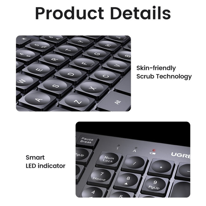 KEYBOARD WIRELESS BG, CHOCOLATE MEM KU004 UGREEN