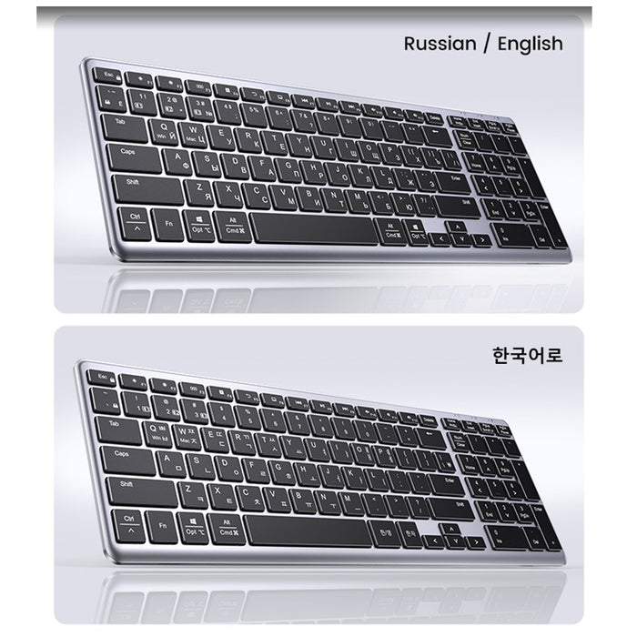 Ugreen KU005 Bluetooth / 2.4 GHz wireless membrane keyboard - black
