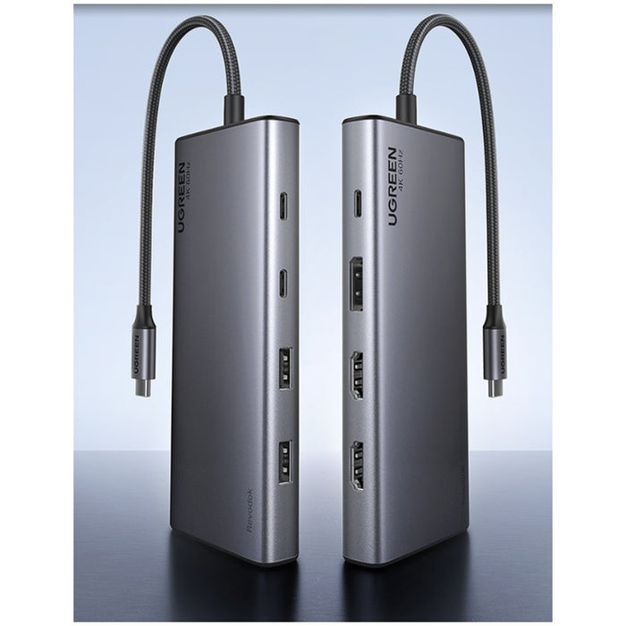MULTIFUNCTIONAL ADAPTER 8in1 HDMI/DP/100WPD CM639 UGREEN