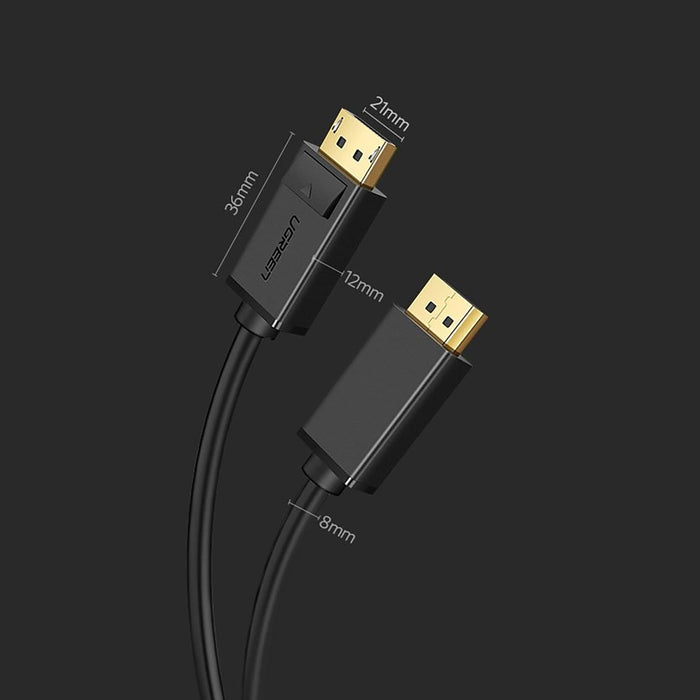 Ugreen DP102 10212 DisplayPort 1.2 4K / DisplayPort 1.2 4K Cable 3m - Black