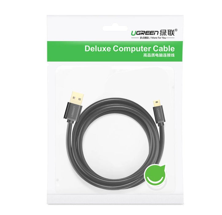 Ugreen cable USB - mini USB 480 Mbps 1 m black (US132 10355)