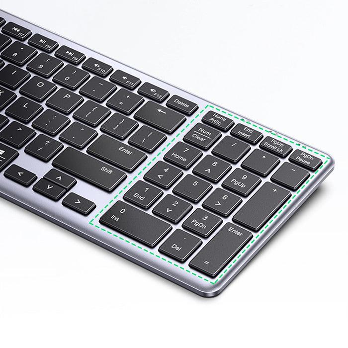 Ugreen KU005 Bluetooth / 2.4 GHz wireless membrane keyboard - black