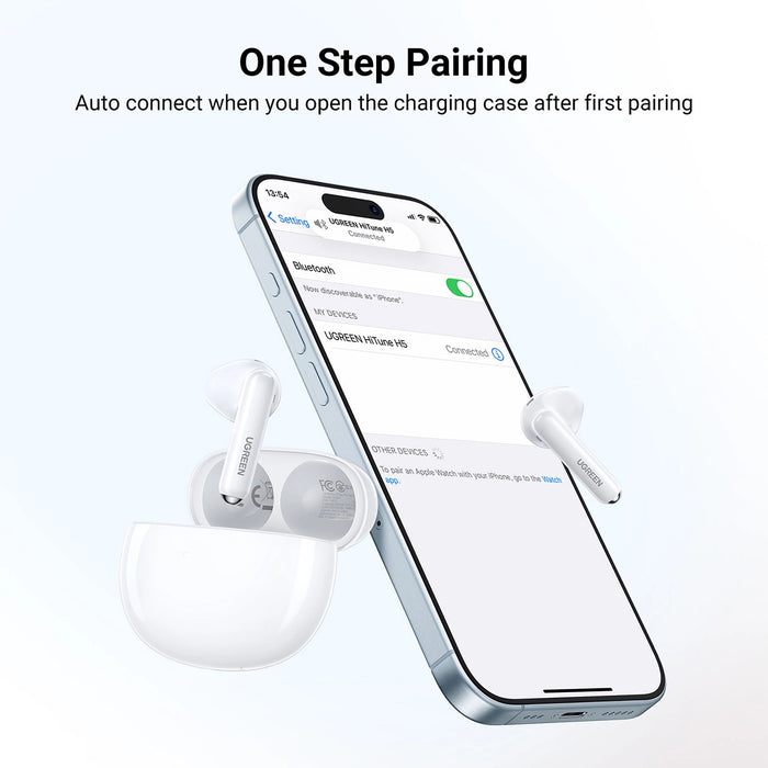 Ugreen HiTune H5 WS201 TWS wireless headphones - white