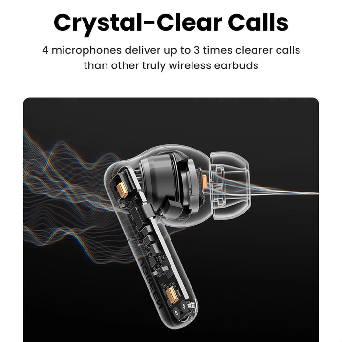 Ugreen HiTune T6 wireless headphones with ANC function + USB-A - USB-C cable - white