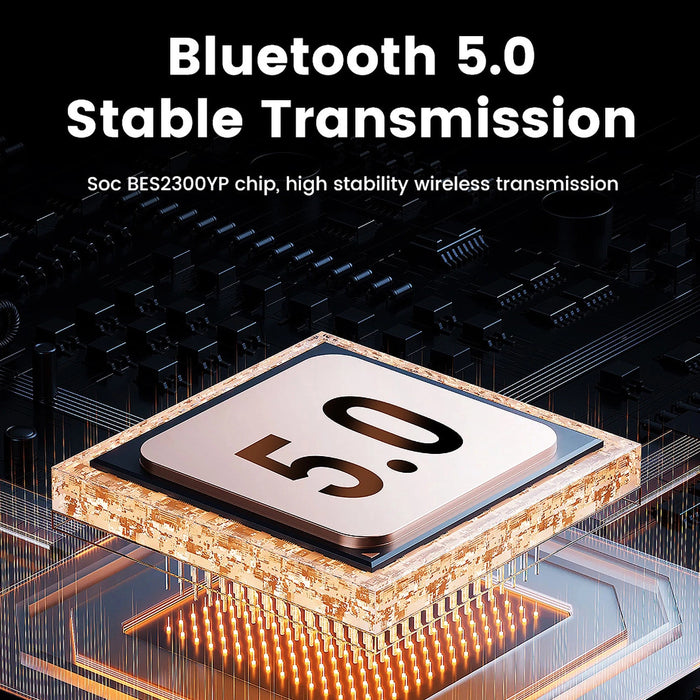 Ugreen HP202 HiTune Max5 on-ear wireless headphones with hybrid ANC noise reduction - black