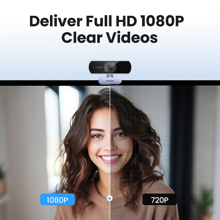 Ugreen CM678 USB HD Webcam - Gray