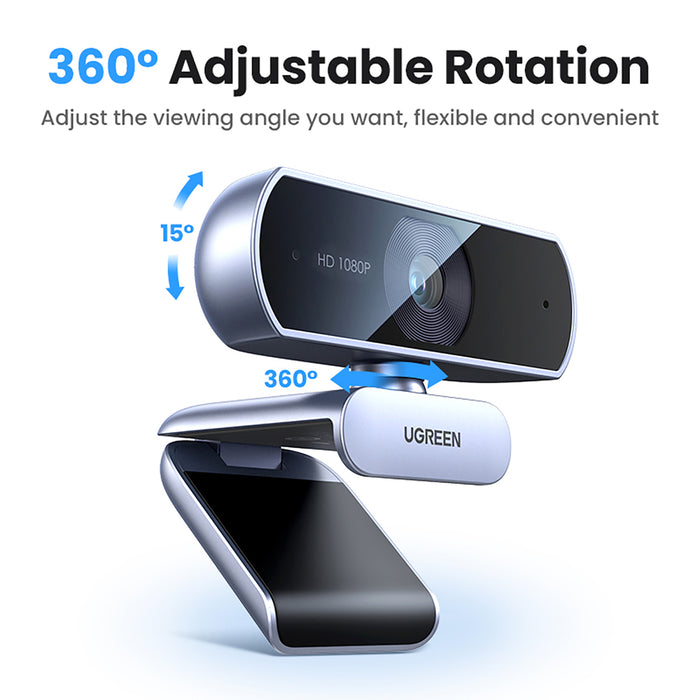 Ugreen CM678 USB HD Webcam - Gray
